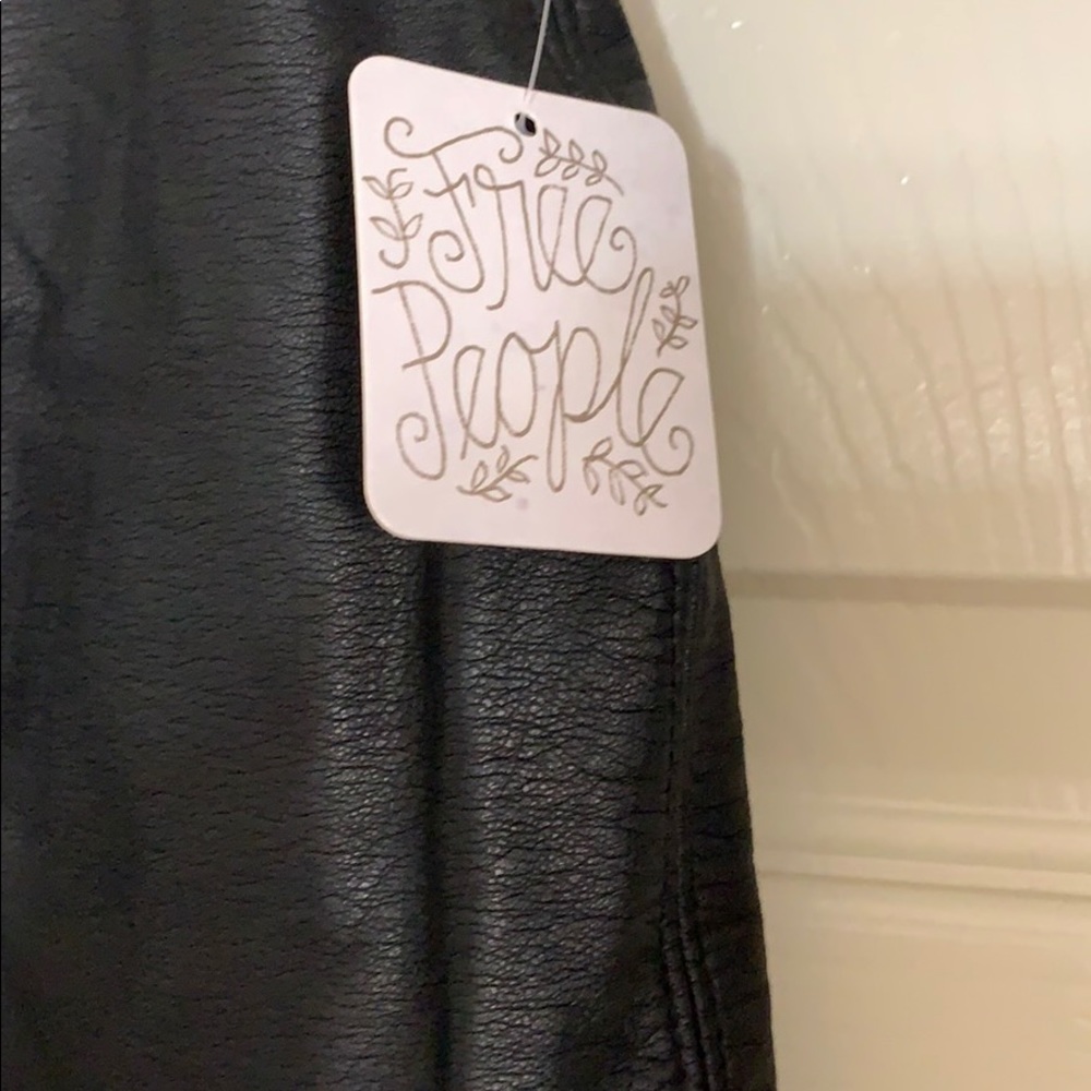 Nwt free people faux leather skirt - Picture 5 of 8